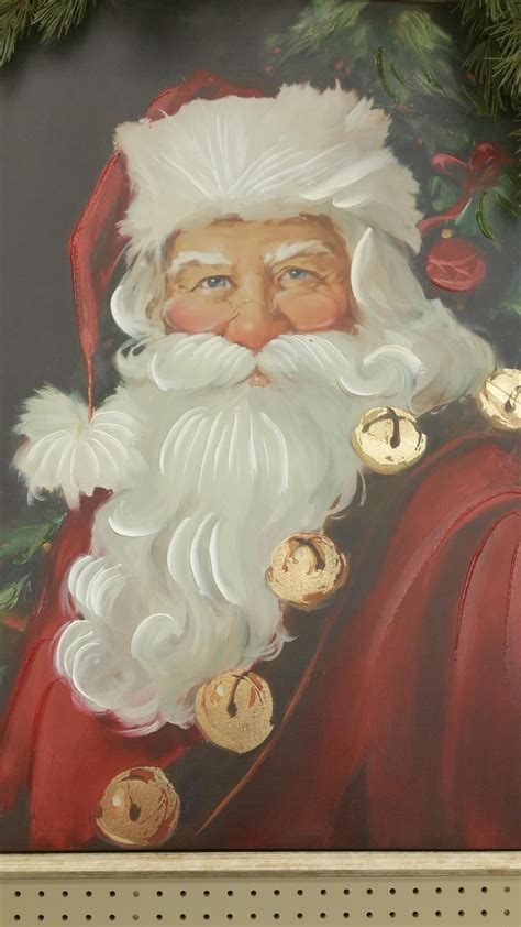 santa claus picture for wall|hobby lobby santa claus painting.